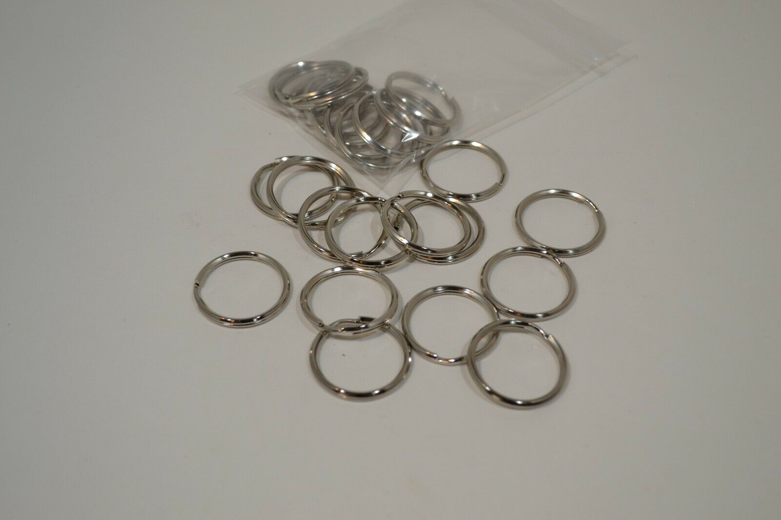 Key Ring - 1" - Nickel Plated - Pack Of 50 (f40)