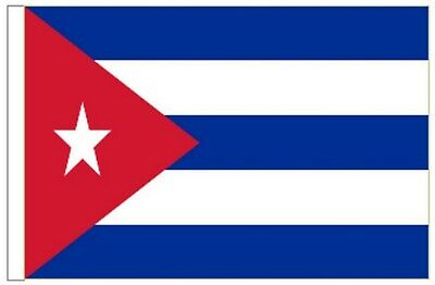 Cuba Sleeved Courtesy Flag Ideal For Boats 45cm X 30cm