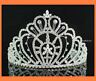 Queen Austrian Clear Rhinestone Crown Tiara W/ Hair Combs Pageant Prom H469