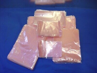 3" X 5" To 18"x24" Pink Flat Anti-static Poly Bags 2mil Hard Drives Electronics