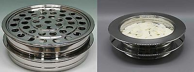 2 Stainless Steel Communion Trays  And 2 Bread Trays (brand New)