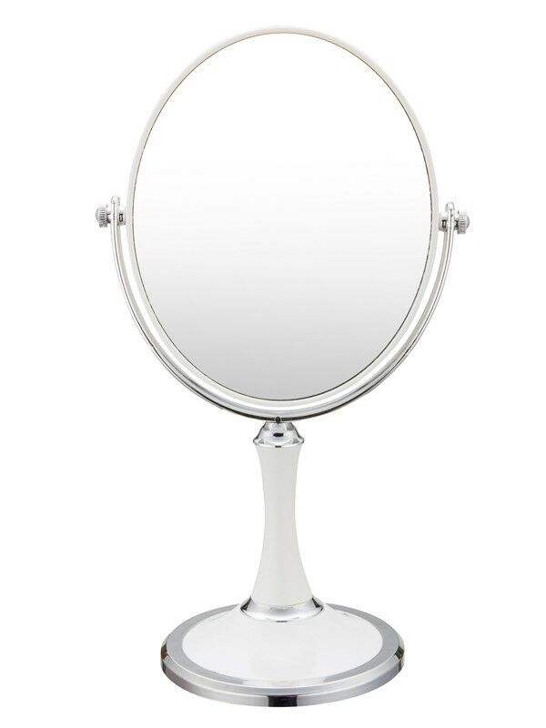 Double Sided Swivel Vanity Mirror With 3 X Magnification,tabletop Makeup Mirror