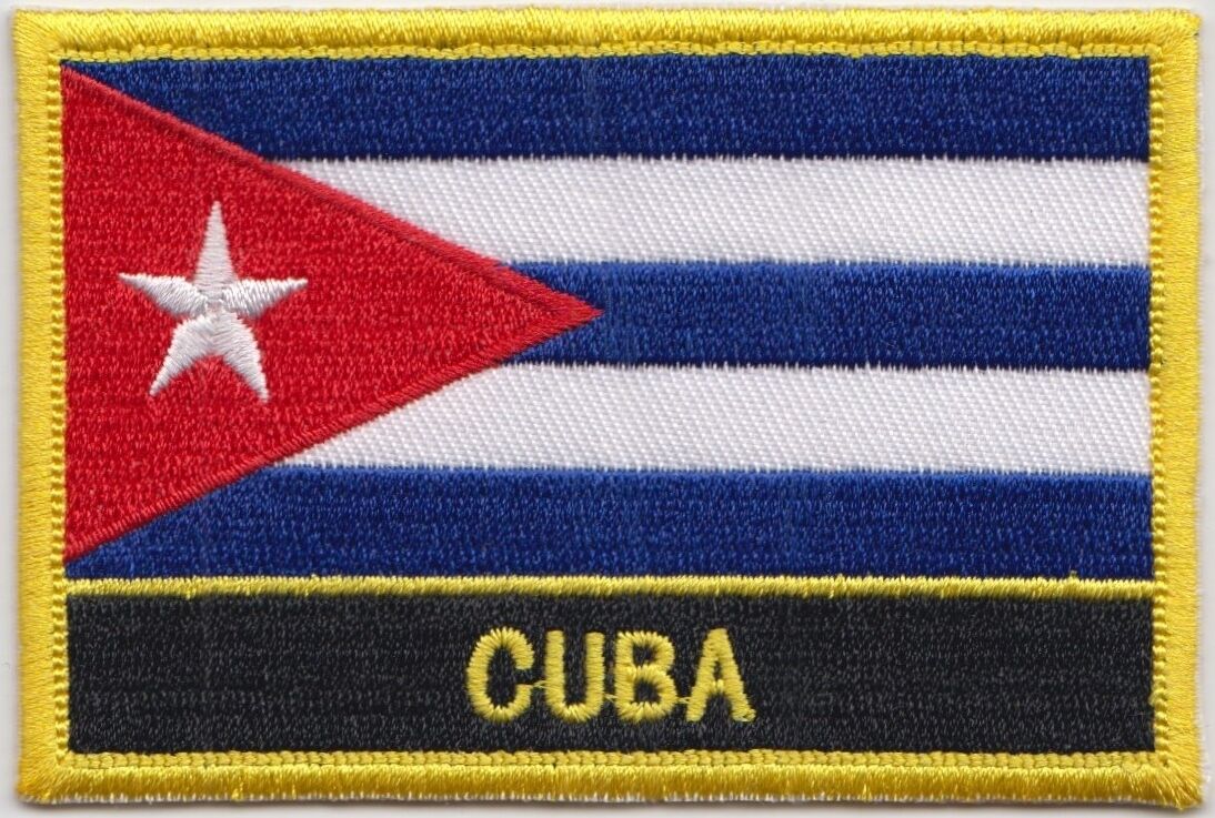 Cuba Flag Embroidered Patch - Sew Or Iron On