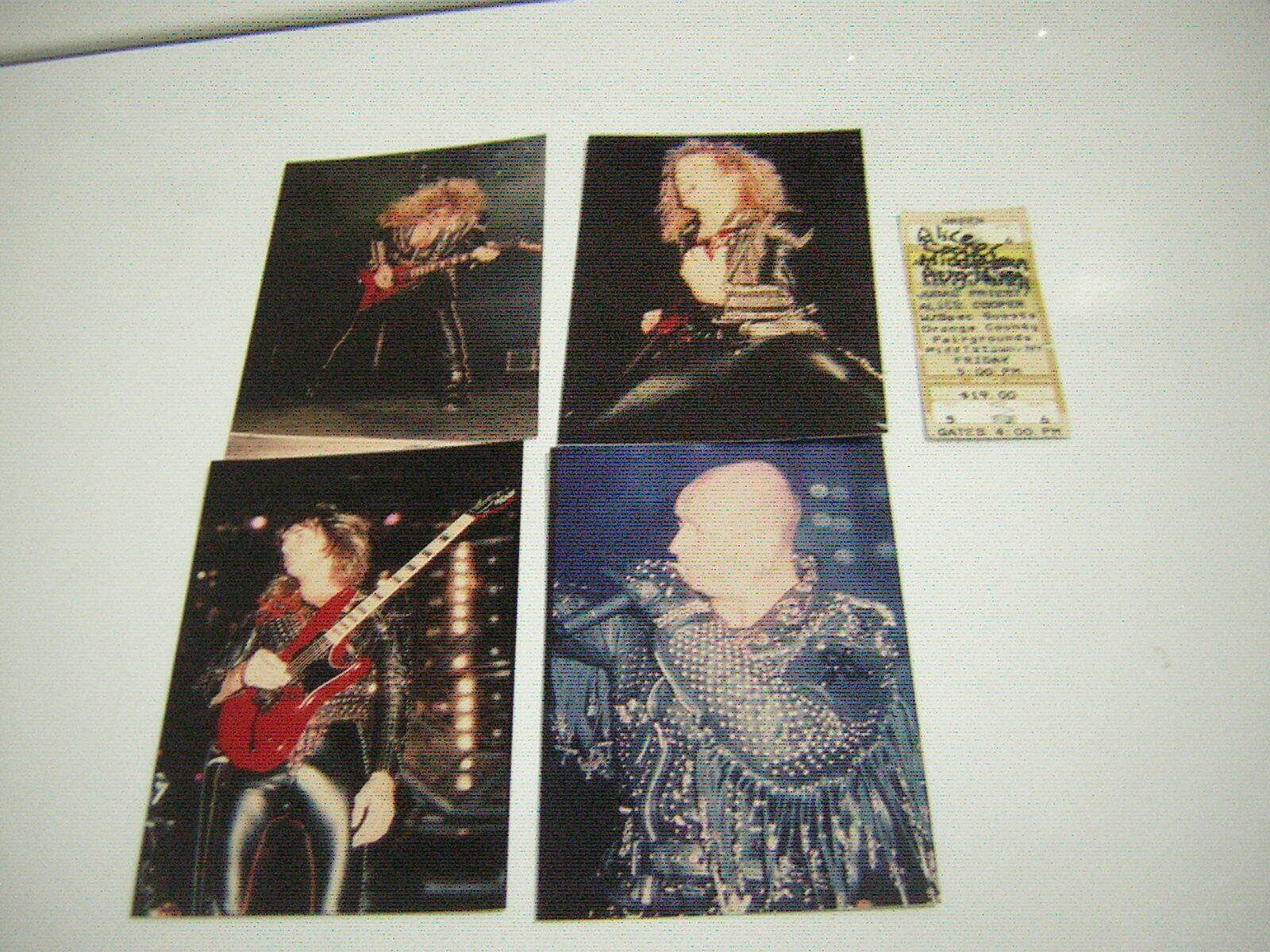 Judas Priest Ticket Stub 8-16-1991 Middletown Ny W/unpub Photos Halford