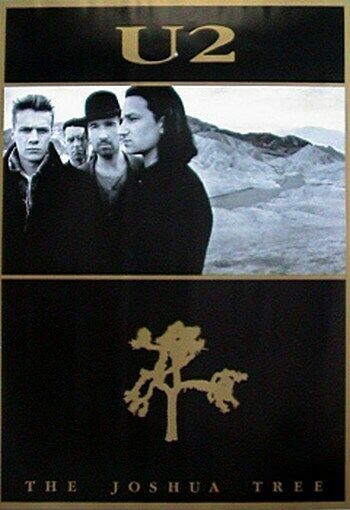 U2 Poster The Joshua Tree Group Shot Rare New Hot 24x33