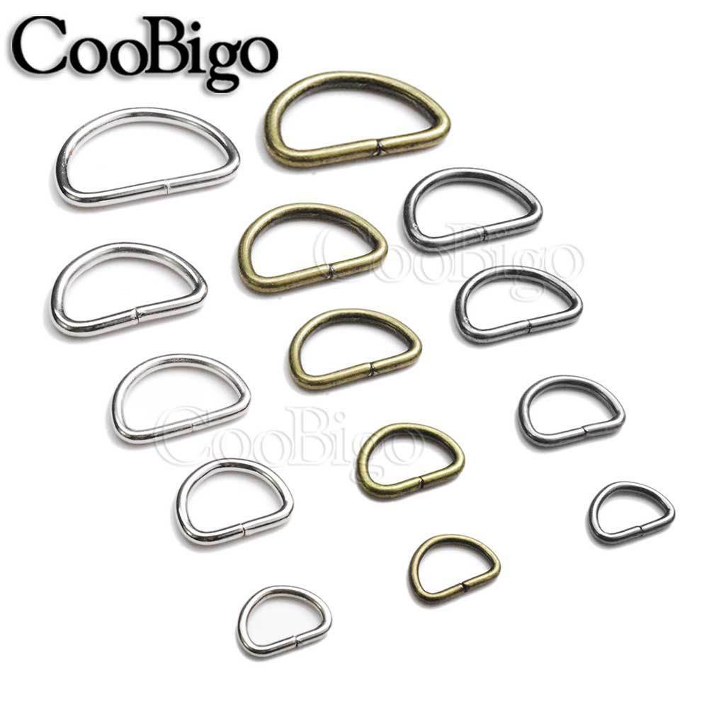 D Ring 3/8" 1/2" 5/8" 3/4" 1" Webbing Strap Leather Handbag Belt Clasp Craft