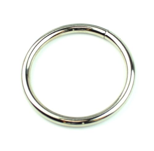 Stainless Nickel Plated Steel Rings Welded Nickel Plated 3 " Eye Size-2 Pcs