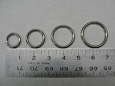 Lot Of 100 Metal O-rings Welded Nickel Plated High Quality 3/4" 1" 1-1/4" 1-1/2"