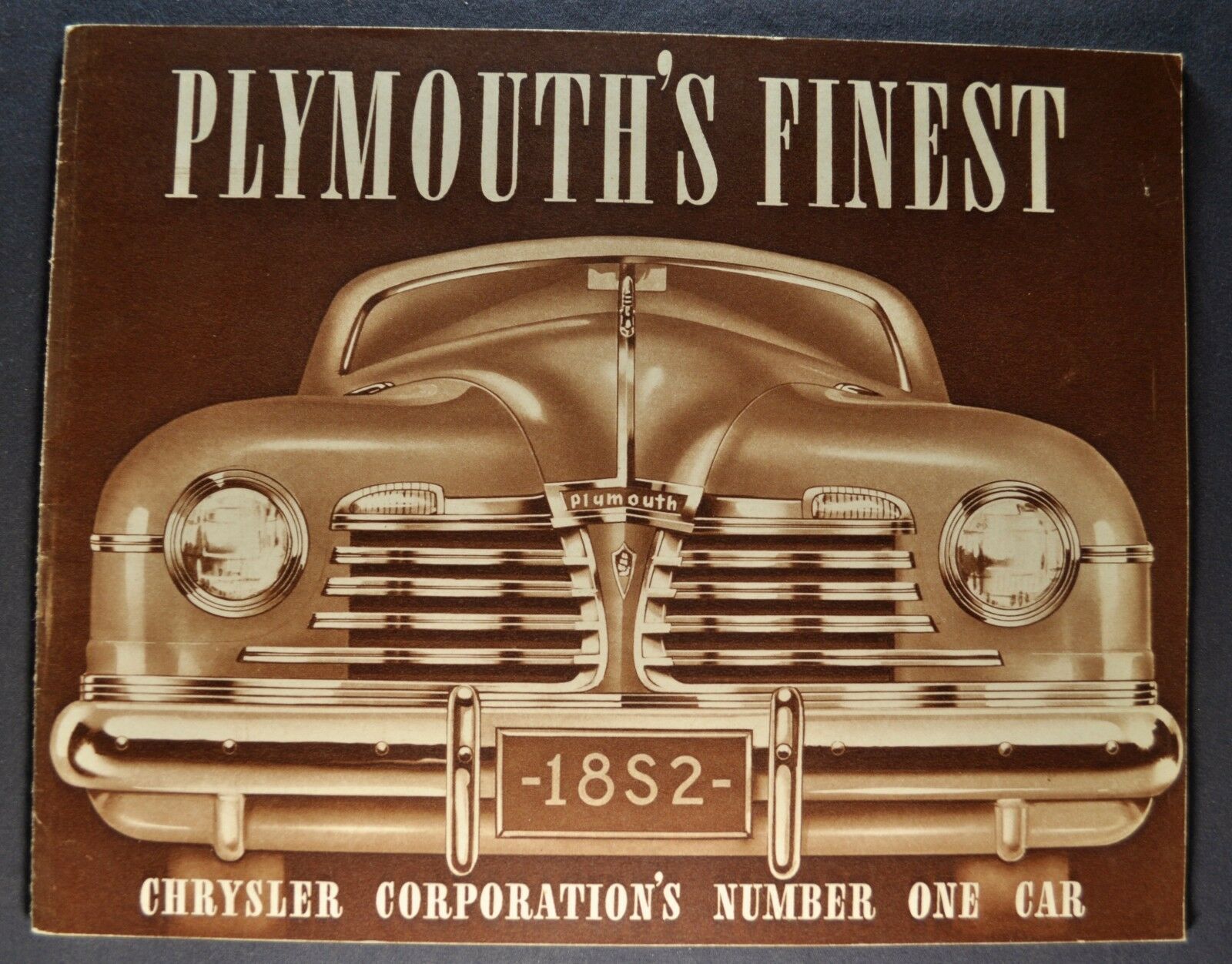 1942 Plymouth Catalog Brochure Sedan Wagon Convertible Coupe Excellent Original