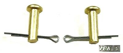 Spur Rowel Pin And Cotter Pin Sets Brass Sold In Pairs New Free Shipping