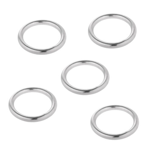 5pcs 304 Stainless Steel Strapping Welded O Rings 15mm 20mm 25mm 30mm 35mm