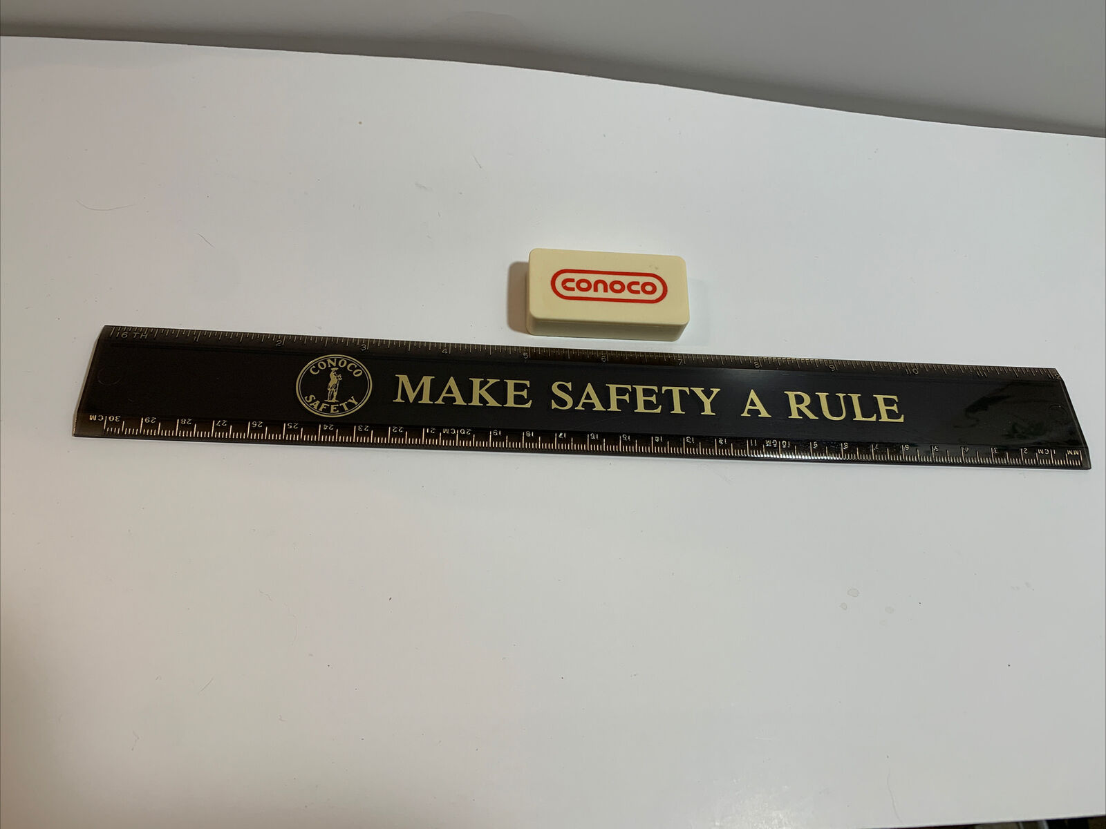 Conoco Ruler Make Safety A Rule Conoco Safety And Vintage Magnet