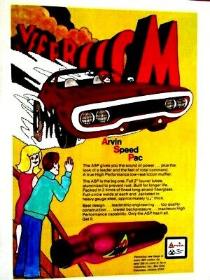 1971 Plymouth Road Runner Arvin Speed Pac Verooom! Original Print Ad 8.5 X 11"