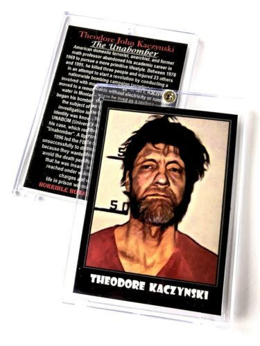 Unabomber Ted Kaczynski Trading Card In Case