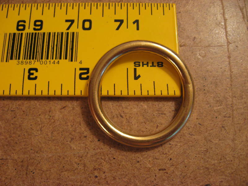 1 1/2" Solid Brass O Rings Sca (pack Of 5)