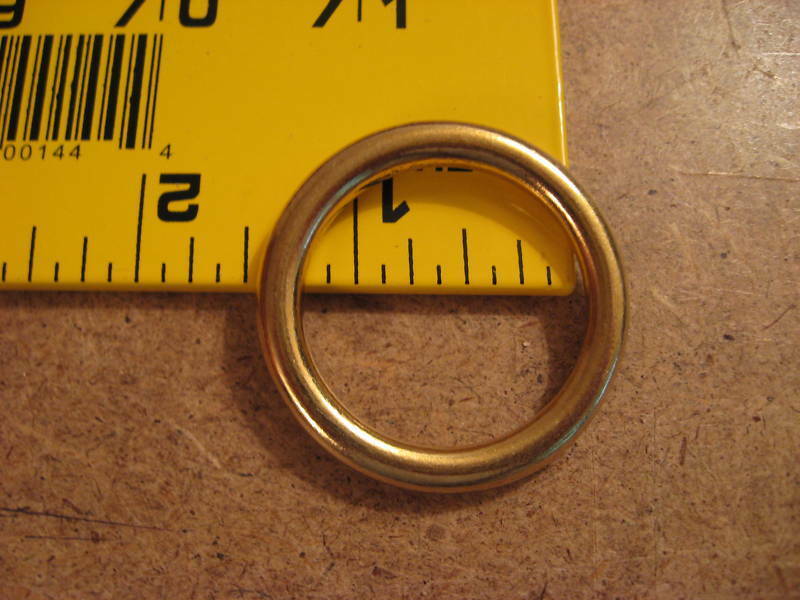 1 1/4" Solid Brass O Rings Sca (pack Of 10)