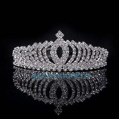 Wedding Bridal Princess Rhinestone Crystal Hair Accessory Tiara Crown Hairband