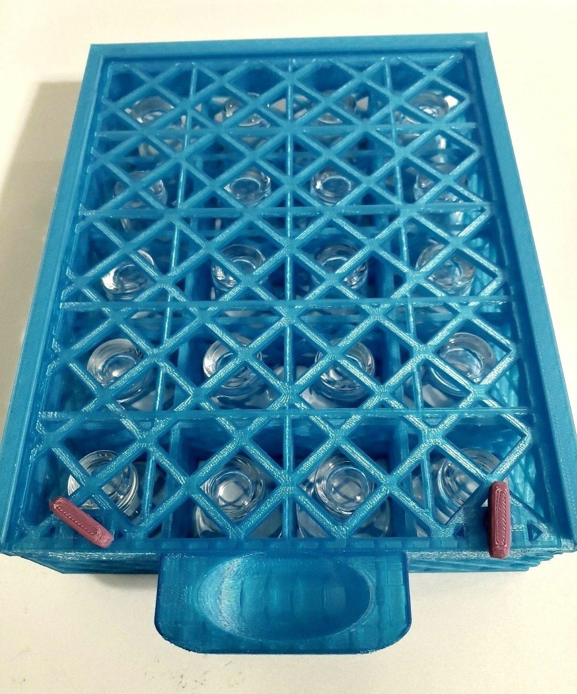 Dishwasher Holder Blue For Glass Communion Cups, 3d Printed For 20 1.5 Inch Cups