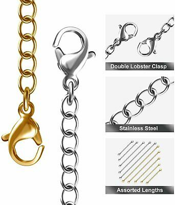 Extender /safety Chain Extender Necklace Bracelet Lobster Lock 3" Or 6"