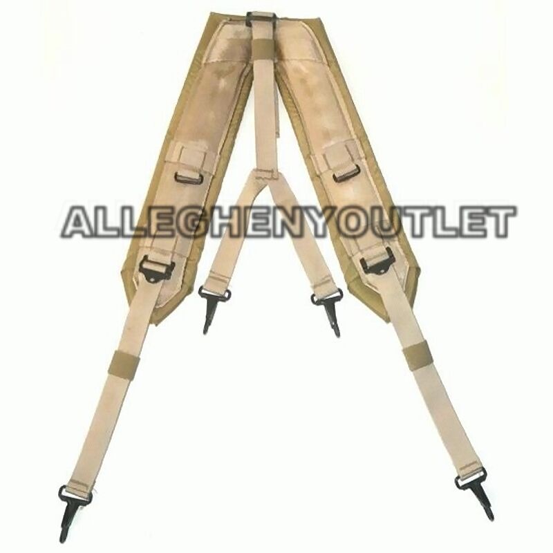 Us Military Alice Y Suspenders Lbe Load Bearing Shoulder Web Harness Tan Mint