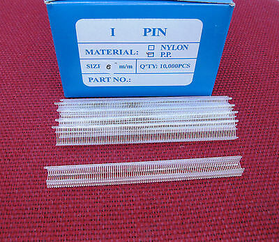10000  1/4" Inch  Extra Fine  Clear Price Tag Tagging  Barbs Fasteners