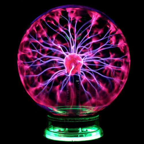 3/4/5/6/8inch Magic Crystal Globe Desktop Lightning Lamp Plasma Ball Sphere 110v