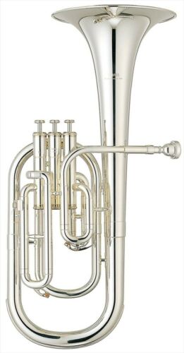 Yamaha Alto Horn Eb 3 Piston Top Action Yah-203s Silver-plated Brand New