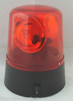 Red 4" Lighted Fire Police Light Beacon Rotating Spinning Party Lamp 3aa Battery