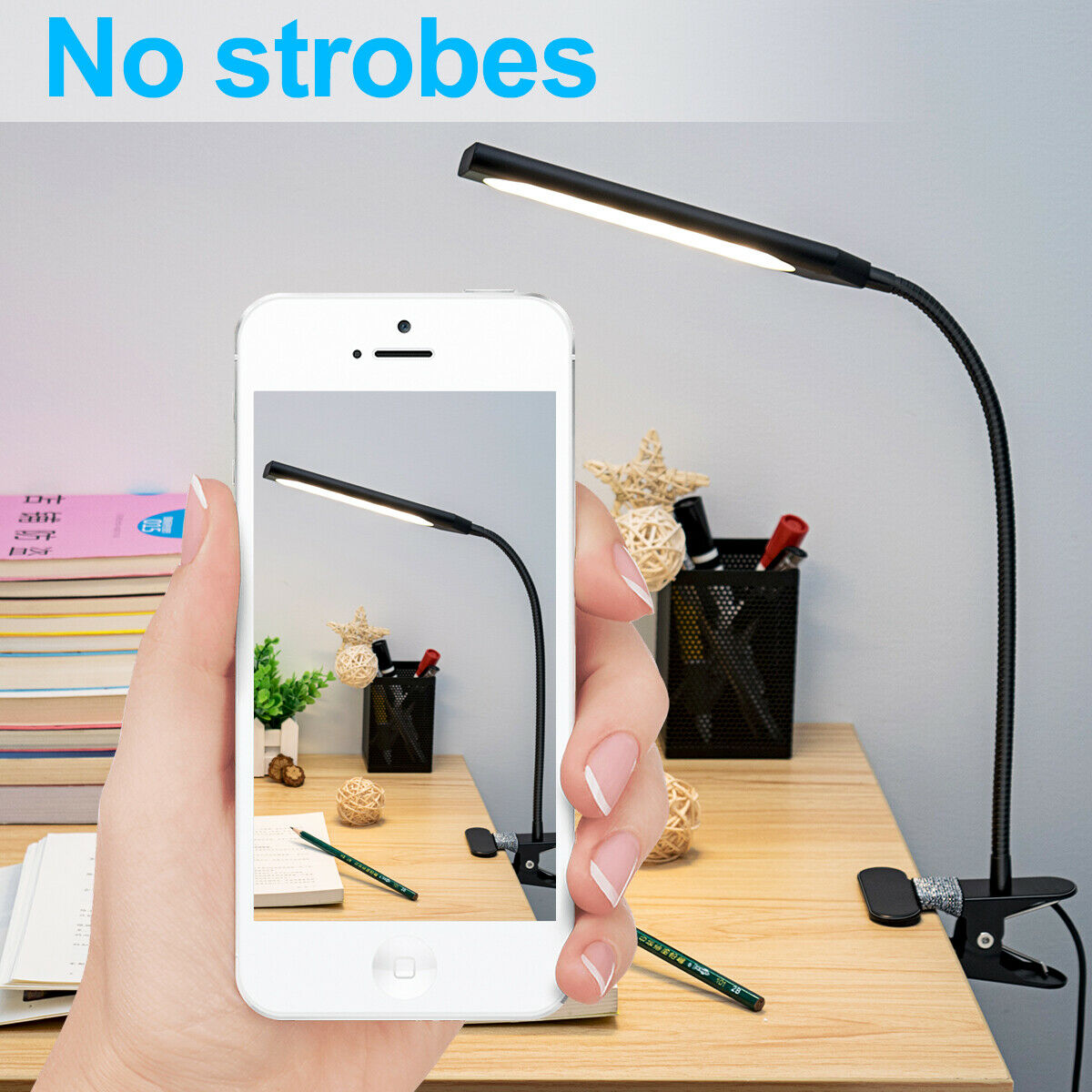 Kootion Usb Flexible Gooseneck Tube Clip On Led Desk Lamp Reading Light 48 Leds